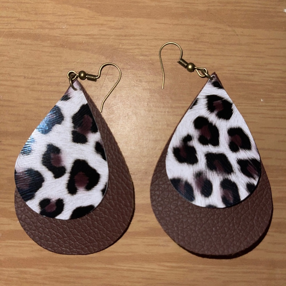 Cheetah earrings